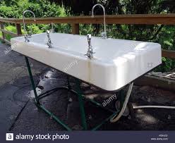 mobile outdoor sink facility including