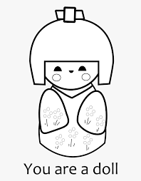 You can tell a lot about the way a person is feeling by the images that they draw, the colors that they use, etc. Japanese Doll Coloring Pages Hd Png Download Transparent Png Image Pngitem