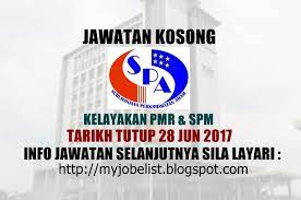 Permohonan jawatan melalui spa8 adalah boleh dibuat sepanjang tahun. Jawatan Kosong Kerajaan Terkini Di Spa8 11 Jun 2017