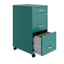 Maybe you would like to learn more about one of these? Space Solutions 18in Deep 3 Drawer Mobile Metal File Cabinet Teal Turquoise 24421