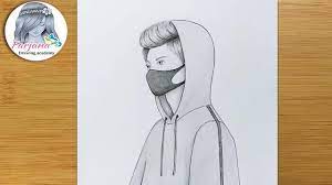 Simple drawings for kids coloring pages online unblocked for boys. Easy Way To Draw A Boy With Mask How To Draw A Boy Pencil Sketch Kolay Maskeli Erkek Cizimi Youtube