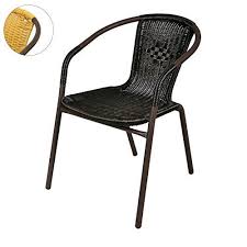 Nexos Bistrostuhl Stapelstuhl Balkonstuhl Rattanstuhl Gartenstuhl Terrassenstuhl Poly Rattan Stahlgestell Pflegeleicht Esszimmerstuhle Stuhle Bistro Stuhle