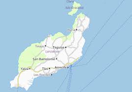 The lanzarote on interactive map, an online map of lanzarote, discover attractions, hotels, bars and many other things. Michelin Landkarte Isla De Lanzarote Stadtplan Isla De Lanzarote Viamichelin