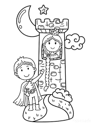 Prince and princess coloring pages. 61 Princess Coloring Pages Free Printables For Kids Adults