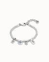 Sterling silver-plated bracelet with crystal | UNOde50