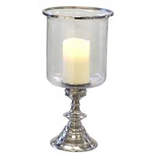 Gorgeous silver candle holders that enhance your space. Extra Large Silver Hurricane