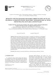 Radiocarbon dating is the most widely applied dating technique for understanding past mangrove environments and dynamics. Pdf Benefits And Weaknesses Of Radiocarbon Dating Of Plant Material As Reflected By Neolithic Archaeological Sites From Poland Slovakia And Hungary