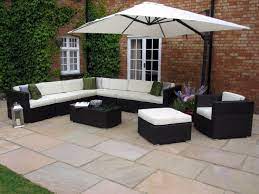 Oakita Rattan Garden Furniture Corner Sofa And King Parasol Rattan Garden Furniture Cheap Garden Furniture Garden Sofa Set