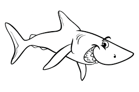 Requin Malicieux Coloriage De Requins Coloriages Pour Enfants