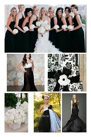 Black And White Wedding Party Attire Just As Planned Black White Wedding Wedding Colors Wedding