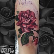 Realistic Color Rose From Roza Color Realistic Realism Sleeve Rose Flower Flower Tattoo Shoulder Rose Tattoo Design Ankle Henna Designs