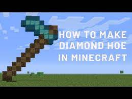 How To Make Diamond Hoe In Minecraft In 2020 How To Make Diamond Hoe In Hindi Youtube Minecraft How To Make Hoe