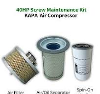 Oil Separator Oil Air Filter replacement parts KAPA 40HP Screw Air  Compressor