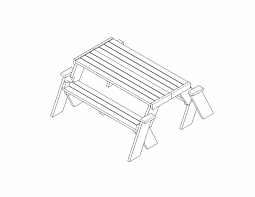 The classic, elegant style of kidkraft's nantucket collection echoes the sensible charm of new. 2 In 1 Garden Bench Picnic Table Plans Woodwork Junkie