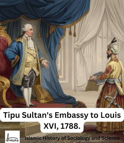 Louis XVI receives the ambassadors of Tipu Sultan in 1788. Tipu Sultan is known to have sent many diplomatic missions to France, the Ottoman Empire, Sultanate of Oman, Zand Dynasty and Durrani