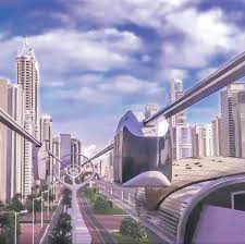 Skyway To Transport Passengers Along Dubai S Skyscrapers The Skyway Project Is A Suspended Transit System That Would L Dubai Skyscraper Dubai Skyscraper