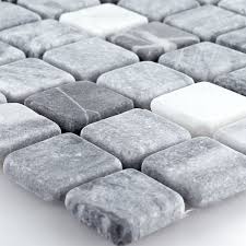 Marmor im bad so geht s ad. Marmor Mosaik Fliesen Schwarz Grau Mix Lz69154m