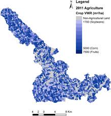 Identification of Crop Groundwater and Surface Water Consumption Using Blue  and Green Virtual Water Contents at a Subwatershed Scale