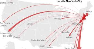 The trip between new york city (manhattan) and boston ma ( map) is 216 miles (346 km). Where New Yorkers Moved To Escape Coronavirus The New York Times