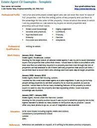 Estate agent cv agara magdalene project org. Estate Agent Cv Example Cv Examples Job Resume Samples Resume Examples