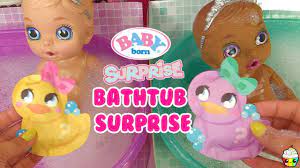 Baby born surprise bathtub surprise features 20+ surprises with included bathtub. Baby Born Surprise Bathtub Surprise Color Change Hair Diaper Surprise Youtube