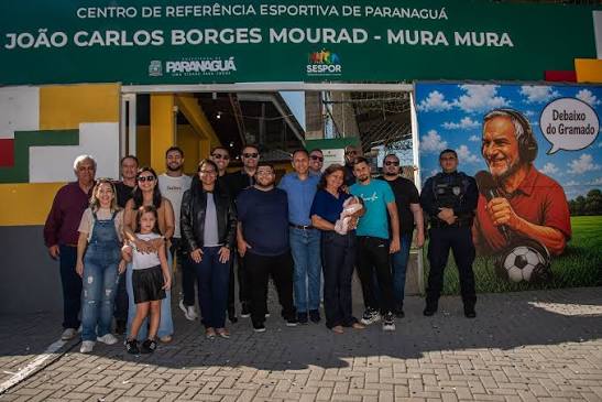 Centro de Referência Esportiva de Paranaguá é inaugurado e eterniza legado de João Carlos Borges Mourad