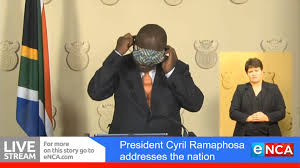 The address comes after a meeting of the national coronavirus command council, the president's coordinating council and cabinet. Renny Simone Reporting South Africa