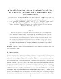 Pdf A Variable Sampling Interval Shewhart Control Chart For