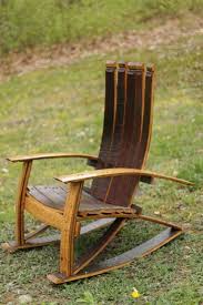 Wine Barrel Adirondack Rocking Chair Local Pickup Only Rocking Chair Adirondack Rocking Chair Wine Barrel
