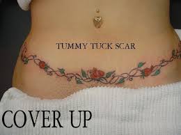 Tummy tuck scar stomach tattoos. Pin On Cool Tattoos
