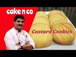 Custard Cookies Recipe By Cake N Co Youtube Cookie Recipes Custard Cookies Custard