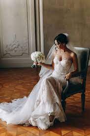 Lace Corset Wedding Dress Low Back Milana Gown Bohemian Wedding Dress Bustier Corset With Cups Bridal Dress Mermaid Wedding Dress In 2021 Wedding Dress Low Back Modest Wedding Dresses Bridal Dresses Mermaid