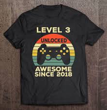 Check out our level 3 unlocked gamer gift selection for the very best in unique or custom, handmade pieces from our shops. Level 3 Unlocked Birthday 3 Years Old Awesome Since 2018 Ver2