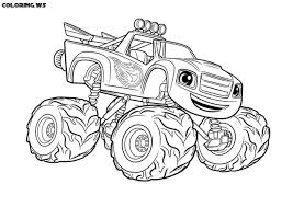 Truck And Trailer Coloring Pages Horse Tractor Free Pickup With Semi Printable To Prin Monster Truck Coloring Pages Truck Coloring Pages Cartoon Coloring Pages