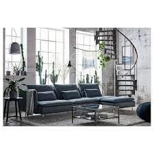 Soderhamn Sectional 4 Seat With Chaise And Open End Finnsta Turquoise Ikea Comfortable Sofa Turquoise Sofa Ikea Soderhamn