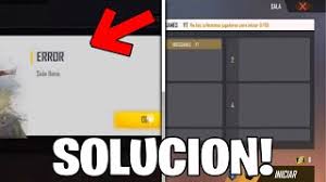 Free fire ¿error sala llena? Como Solucionar Error De Sala Llena Free Fire Bug De Salas Youtube