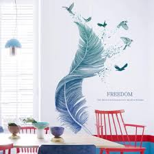 Wandkleber geeignet für tapeten, fliesen, glasflächen. Wandtattoo Fur Wohnzimmer Feder Wandsticker Kaufland De
