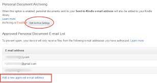 Next, you'll see the email address. How To Email Books And Documents To Kindle