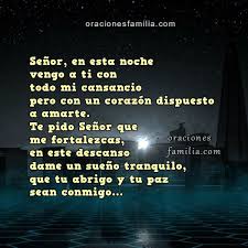 Oracion Buenas Noches Descanso Paz Jpg 600 600 Oraciones Tranquilidad Noche