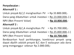Saya mau minta tolong gimana cara mengerjakan soal ekonomi manajerial 1 pt citra lestari merupakan perusahaan yg menghasilkan robot dan beroperasi dalam pasar monopoli sedang mempertimbangkan apakah melakukan pembatasan hargaatau tidak. Contoh Soal Dan Jawaban Present Value Ekonomi Manajerial Peranti Guru