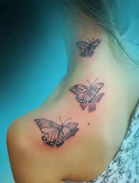 24 Inspiring 3d Butterfly Tattoos Designs In 2020 Neck Tattoo Butterfly Tattoos For Women Butterfly Tattoo