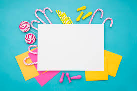 120 block de color bco y 60 block d colordenunciar. Decoracion De Cumpleanos Con Hoja De Papel En Blanco Foto Gratis