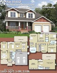 Plan 31545gf Spacious And Versatile 6 Bedroom Craftsman Home Plan Craftsman House Plans Craftsman House House Plans