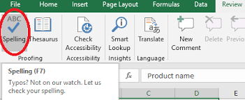 Perform A Spelling Check On The Active Worksheet Of Excel Exceldemy
