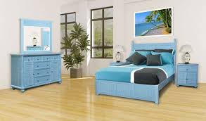 Black gerth configurable dresser set. Beachfront Panel Bedroom Set Ocean Blue By Cottage Creek Furniture Furniturepick