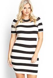 Black And White Striped Bodycon Dress Outfit Out At Sea Bodycon Dress Striped Bodycon Dress White Striped Dress Plus Size Skater Dress