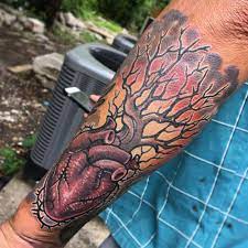Heartbeat and heart with headphones tattoo. 75 Best Heart Tattoos For Men Cool Design Ideas 2021 Guide