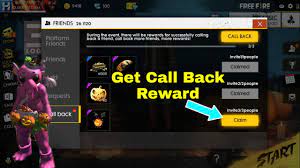 Currently, it is released for android, microsoft windows, mac and ios operating. Free Fire How To Claim Call Back Rewards Youtube