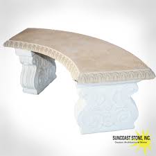Enjoy free shipping on most stuff, even big stuff. B1 Curved Concrete Garden Bench 1 Suncoast Stone