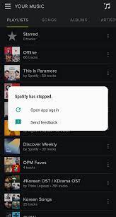 How can you stop spotify crashing? App Crashing On Android Solved The Spotify Community